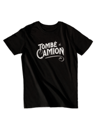 T-shirt noir Typo