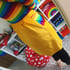 Yellow Rainbow Pocket Button Up Skirt  Image 2