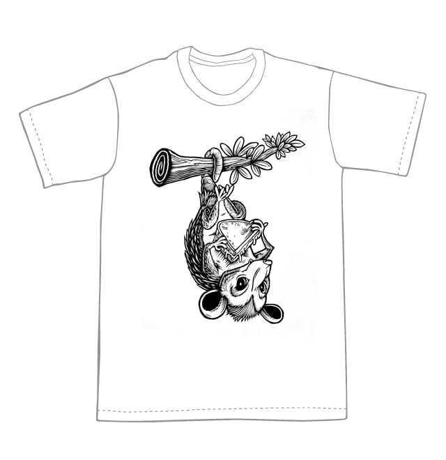Grilled Cheese Possum T-shirt (B1)**FREE SHIPPING**