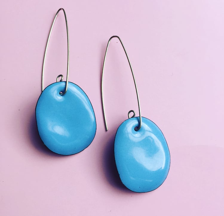 Image of Enamel drops - sky blue 