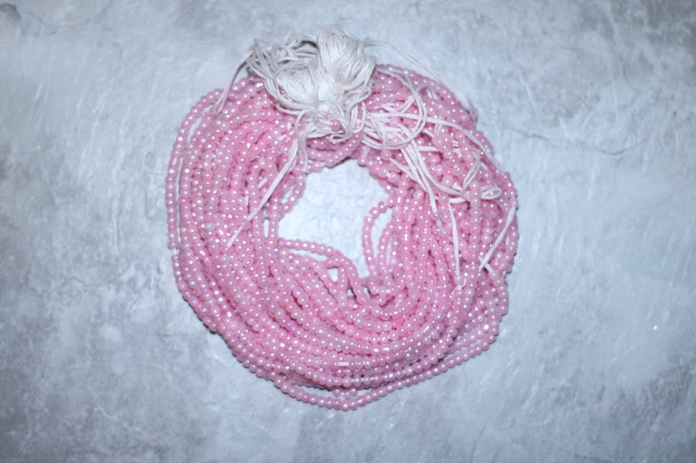 Image of Light Pink Tie Waistbead  