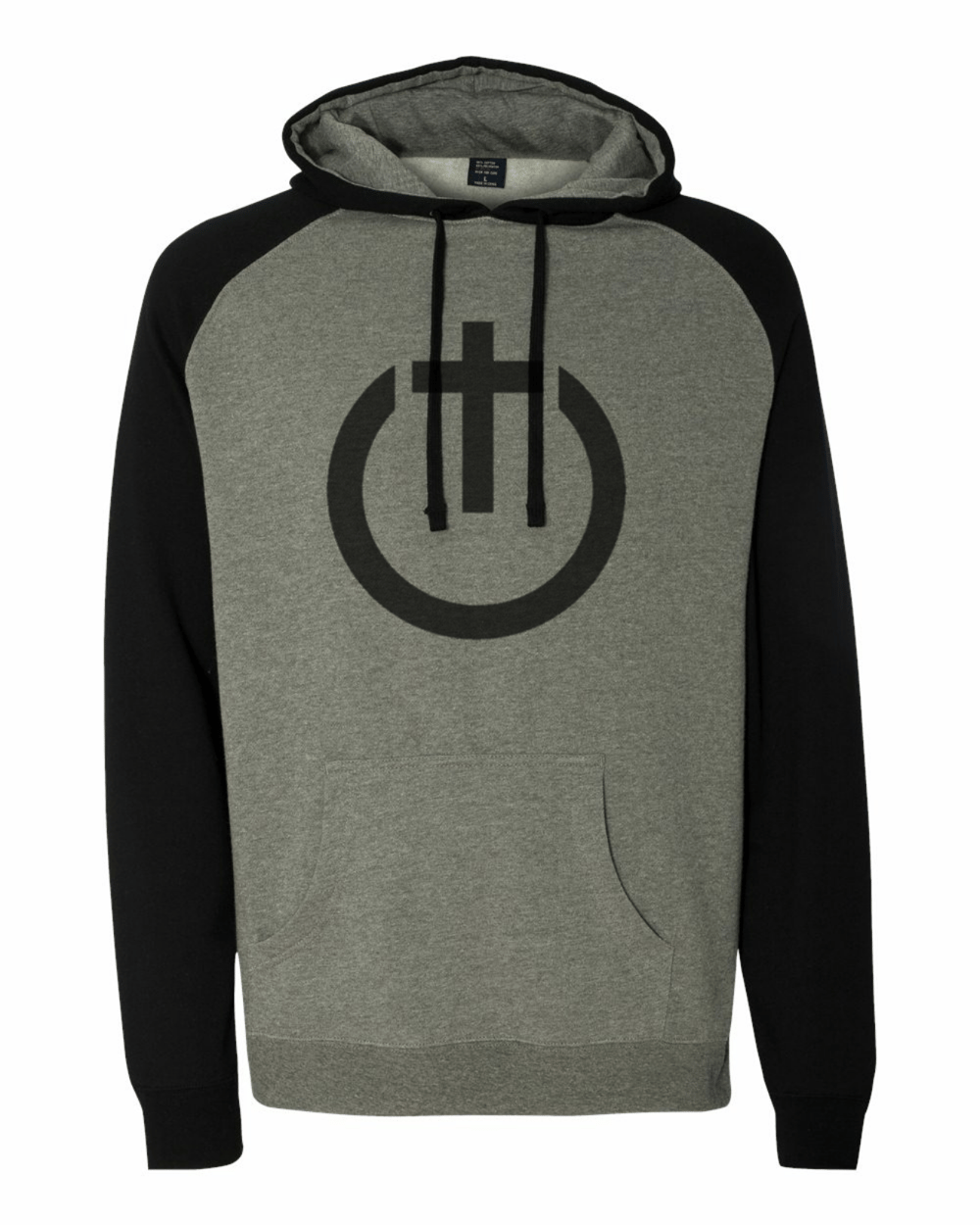 Image of BLACK & HEATHER GREY UYP LOGO HOODIE