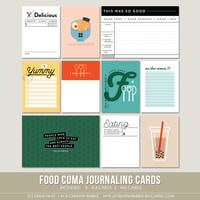Image 1 of Food Coma Journaling Cards (Digital)