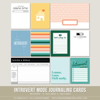 Image 1 of Introvert Mode Journaling Cards (Digital)