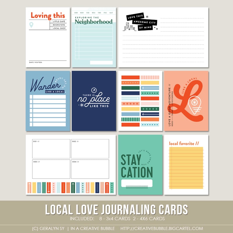 Image of Local Love Journaling Cards (Digital)