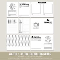 Image 1 of Watch + Listen Journaling Cards (Digital)