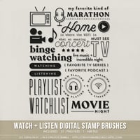 Watch + Listen Stamp Brushes (Digital)