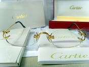 Image of Cartier Oval Rimless Frames