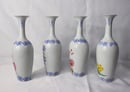 Image of Beautiful & Delicate Chinese Eggshell Porcelain Vase Set – 4 Pieces