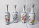 Image of Beautiful & Delicate Chinese Eggshell Porcelain Vase Set – 4 Pieces