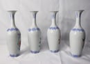 Image of Beautiful & Delicate Chinese Eggshell Porcelain Vase Set – 4 Pieces