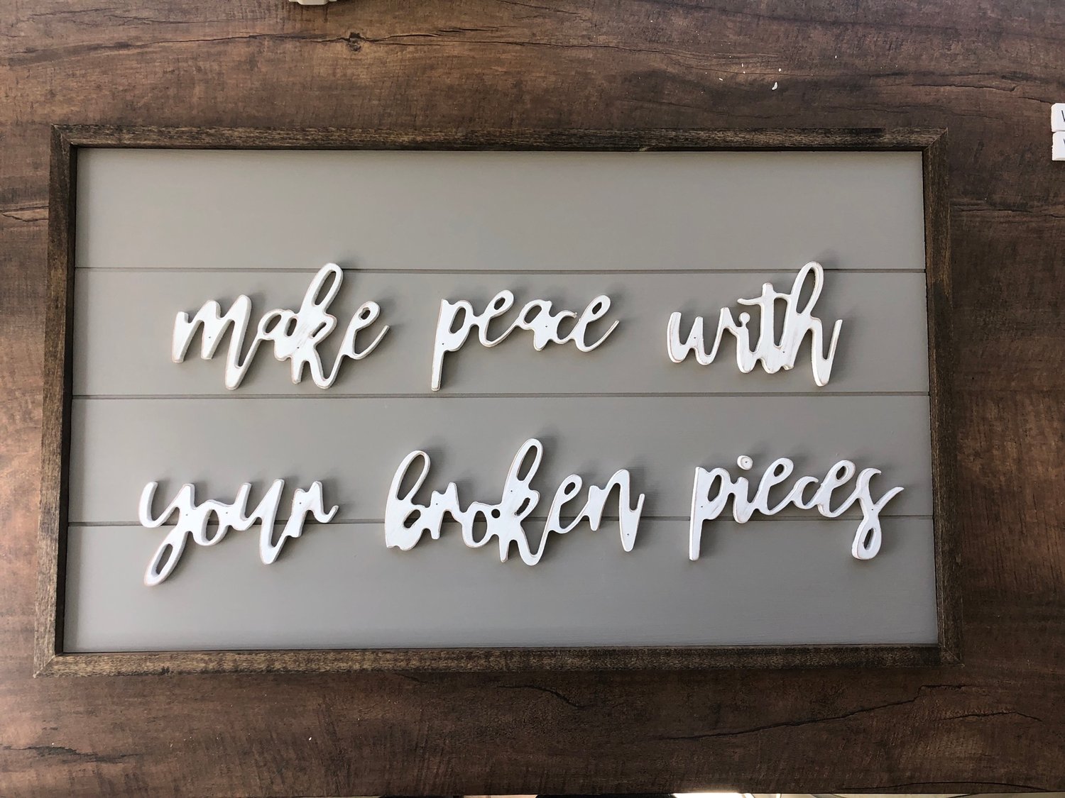 Image of Make peace with your broken pieces