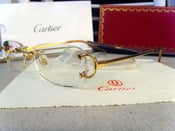 Image of New 2009 Rimless Cartier Frames