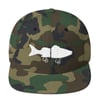 Camo glide bait snapback hat