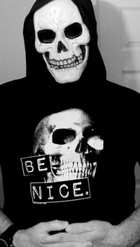 Image 3 of Be Nice retro punk skull shirt 