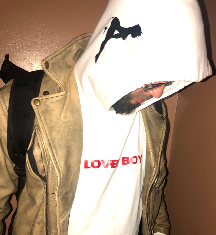 Image of “LOVER BOY” Hoodie # 1 (White)