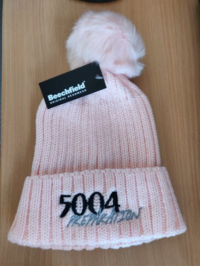 Image of 5004 Preparation logo'd Pom-Pom Beanie