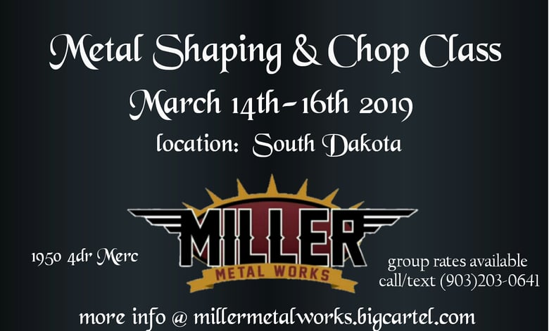 Image of 3 Day Metal Shaping & Chop Class in South Dakota 