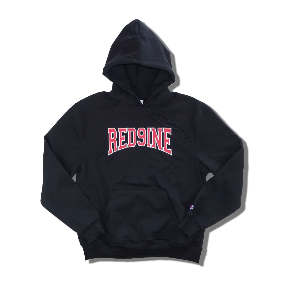 Image of RED9INE x CHAMPION APPLIQUE "RED9INE" HOODIE