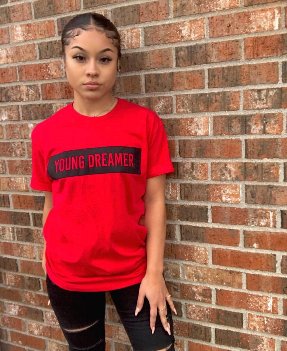 Young Dreamer T-Shirt (Red/Black)