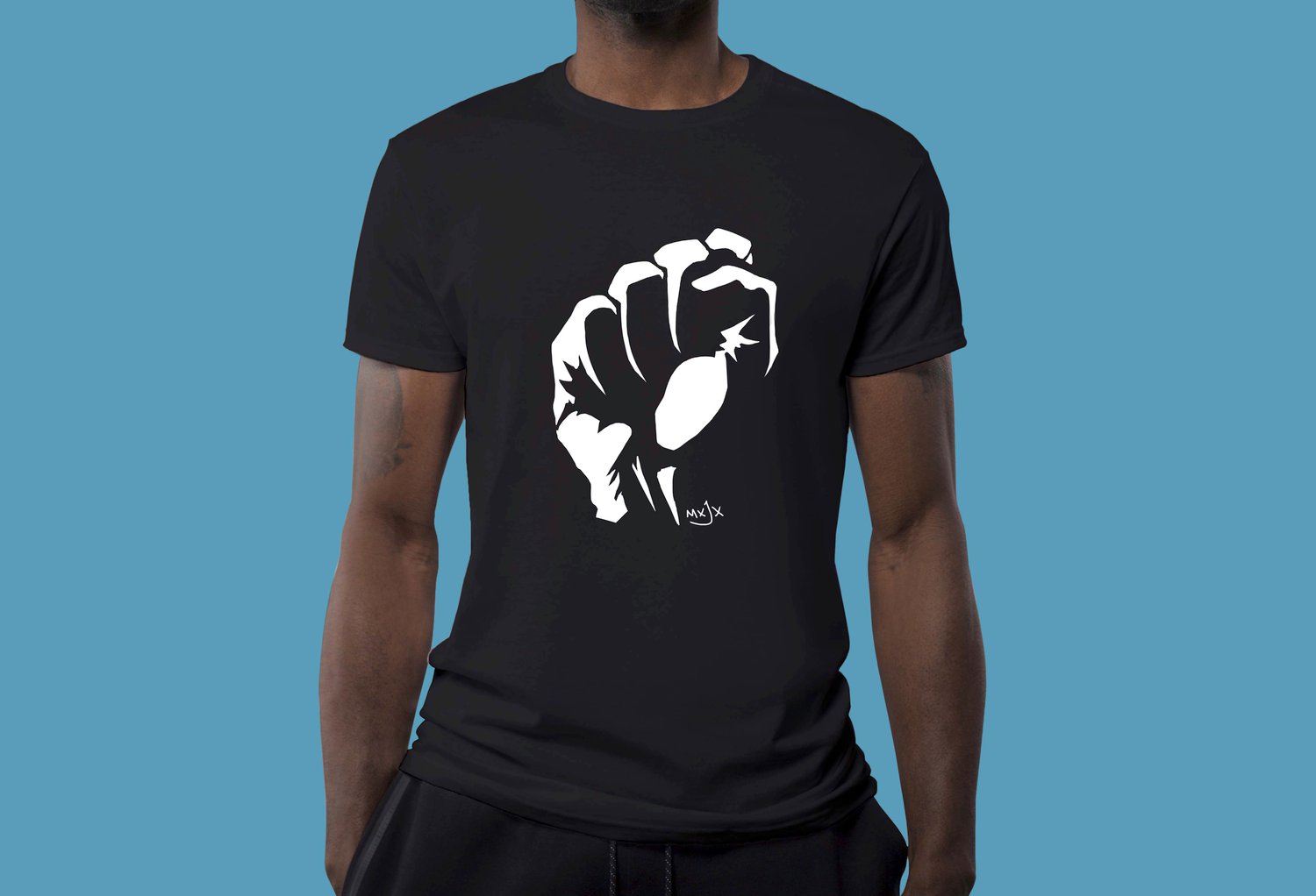 Image of Power To The People Fist T-Shirt (Black)