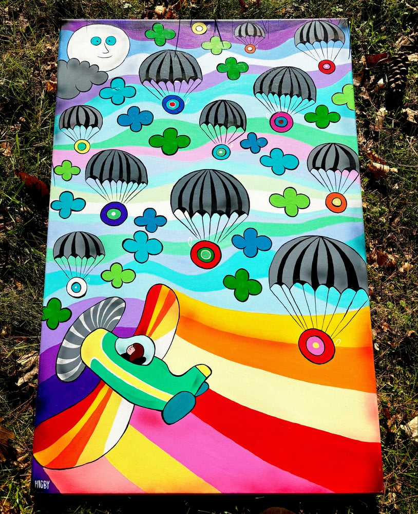 Image of Yo-Yo Air Drop Original Canvas 24x36 inch