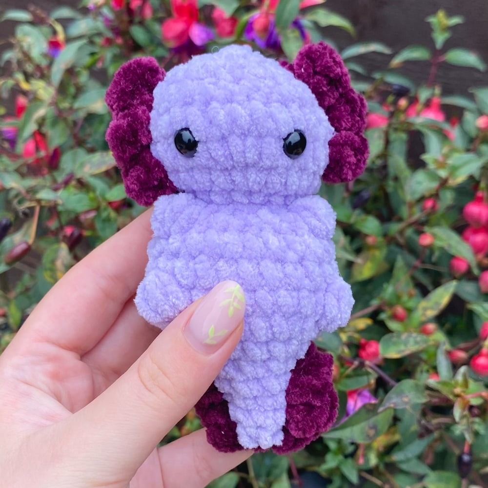 Image of Crochet Baby Axolotl 