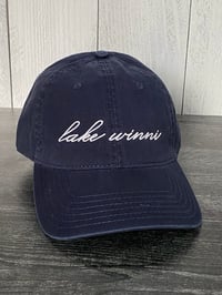 Image 3 of Lake Winni Dad hat - Navy