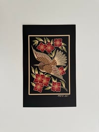 Bird with Floral Print