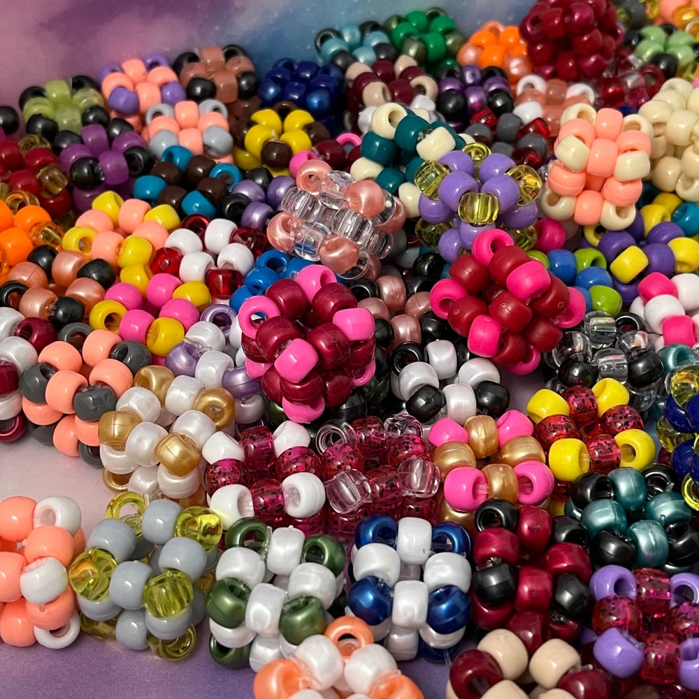 Image of Tiny Fidget Cube Kandi Confetti