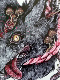 Image 2 of A5 Fungi Wolf Print 