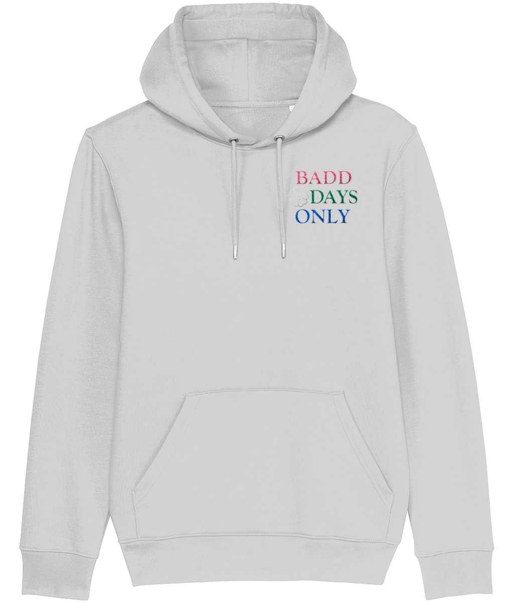 Image of BADD DAYS ONLY Embroidered Hoodie Heather Grey