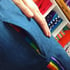 Denim Rainbow Stripe Harem Trousers Image 4