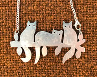 Image 2 of Three Cats in a tree necklace