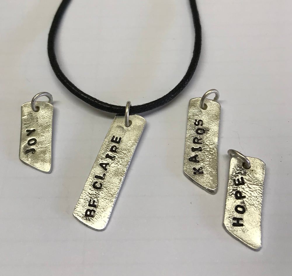 Image of Chunky Silver Tags