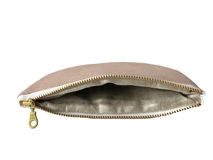 Image of Paula Half Moon Pouch In Pink Cork