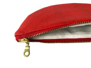 Image of Paula Clutch In Red Cork