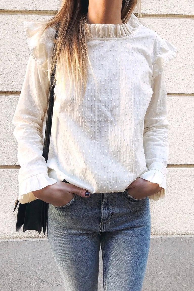 BLOUSE PALOMA - PLUMETIS ECRU Image 2