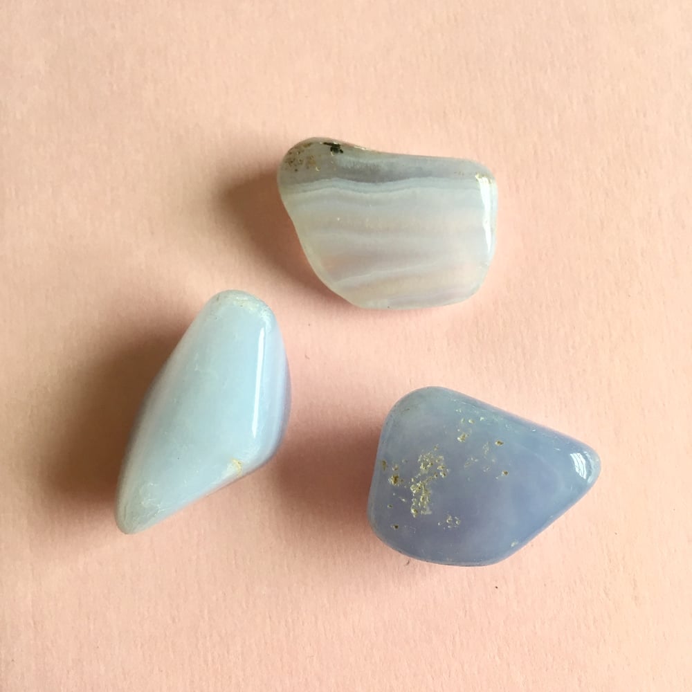 Image of Blue Chalcedony Tumbles