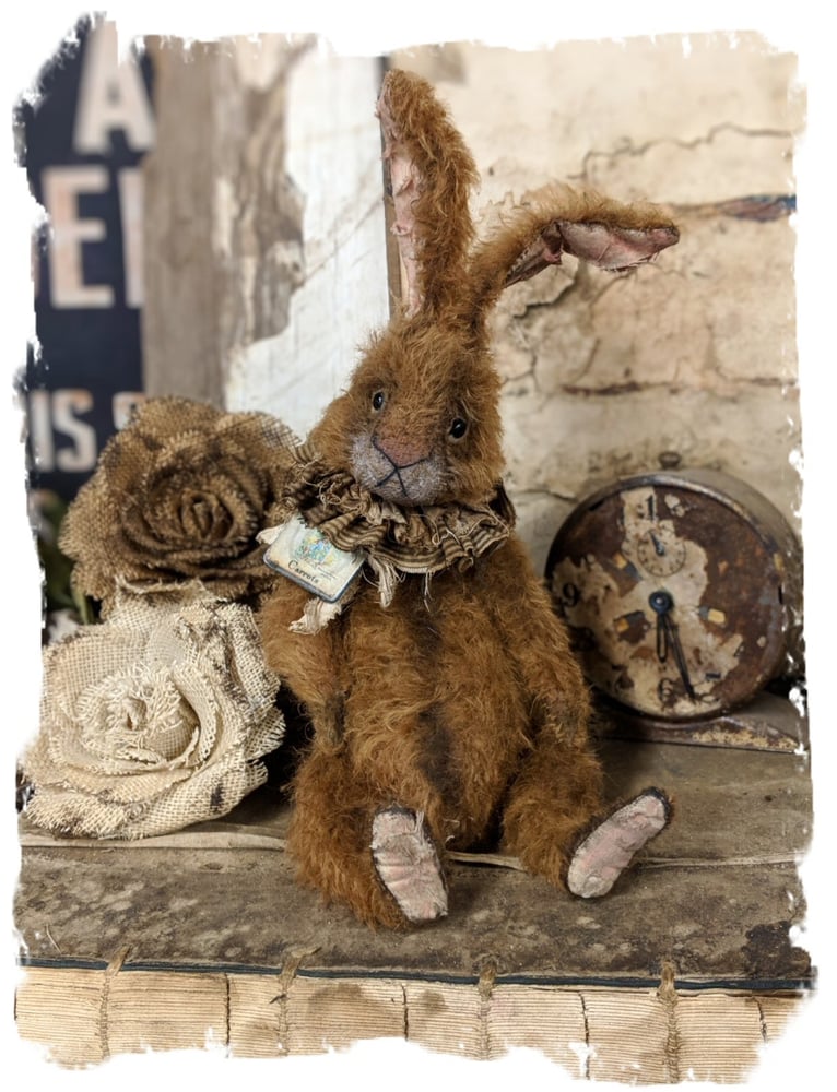 Image of New Design::  14" Old frumpy Mohair Rabbit by Whendi's Bears