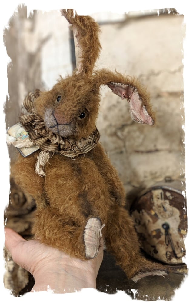 Image of New Design::  14" Old frumpy Mohair Rabbit by Whendi's Bears