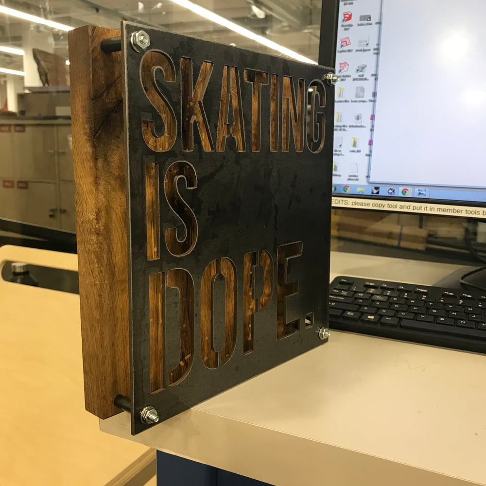 Image of Skating is dope Plaque