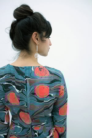 Image of MARBLE Mini - Blue/Scarlet (originally $298) Size 4 + 8