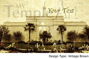 Image of Fresno California LDS Mormon Temple Art 001 - Personalized LDS Temple Art