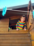 Kids Long Sleeve Rainbow Stripe Top  Image 2