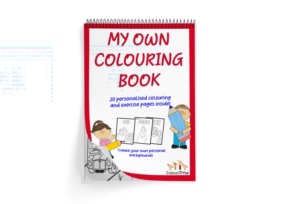 Image of (Bundle Pack ) Custom colouring book + A3 Custom poster
