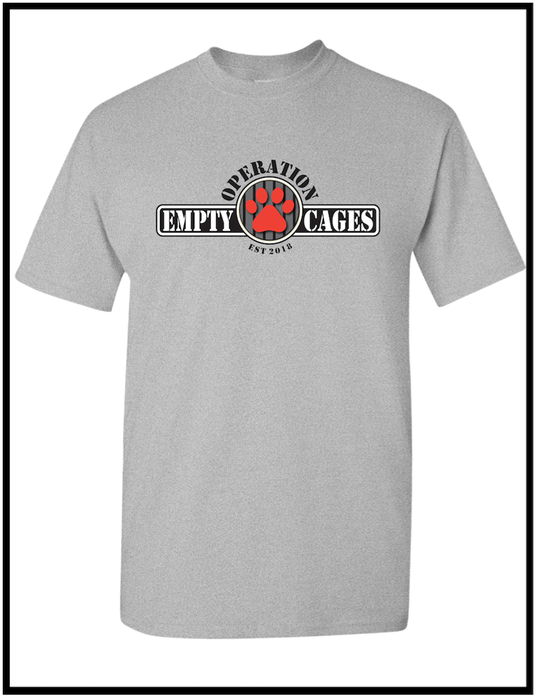 Image of Operation Empty Cages Heather Grey Tee 