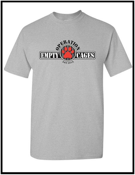 Image of Operation Empty Cages Heather Grey Tee 