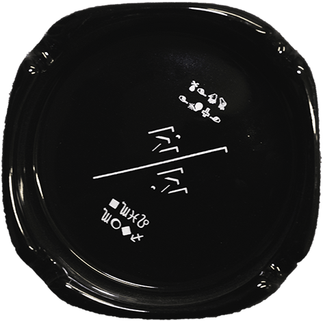 MM - Ashtray (Black) "fume bien"