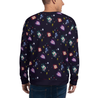 Image 4 of "Space Kitties" Unisex Sweatshirt